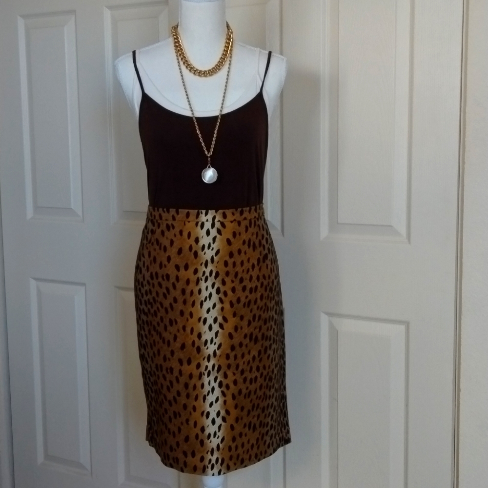 Michael Kors leopard print skirt